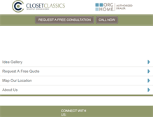 Tablet Screenshot of closetclassicsonline.com